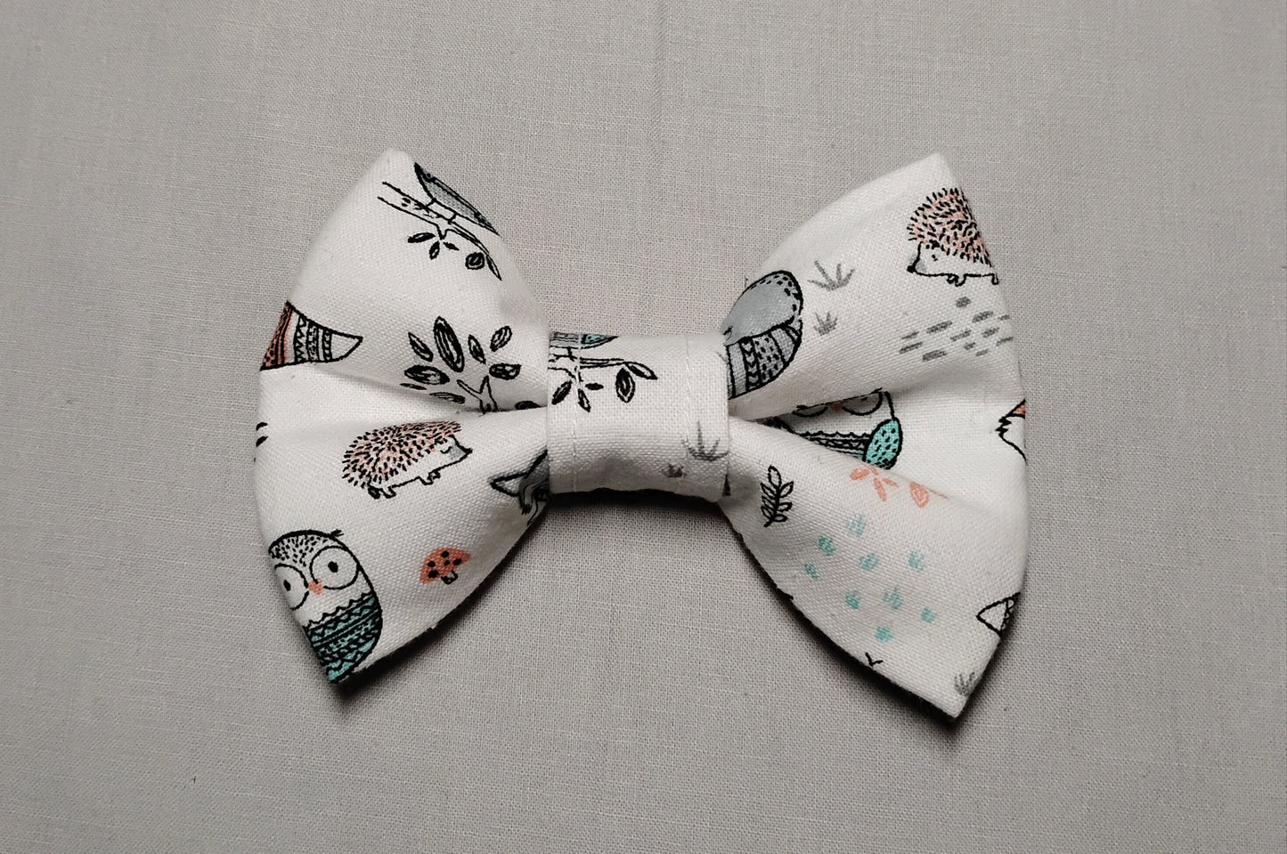 Owl & Hedgehog Pet Bow Tie