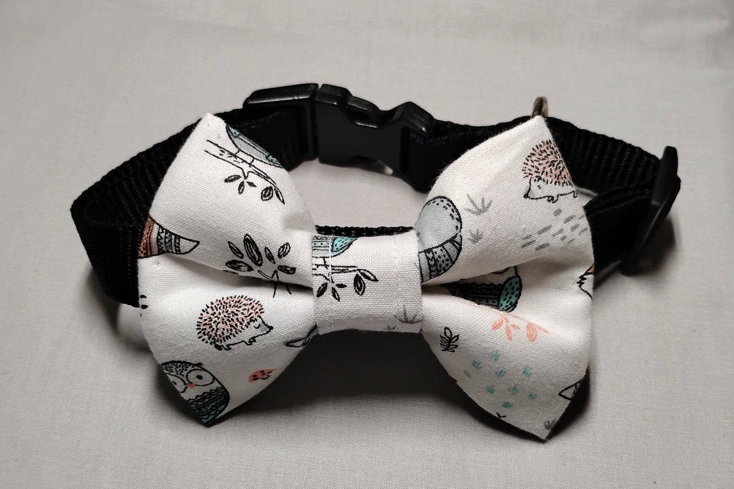 Owl & Hedgehog Pet Bow Tie