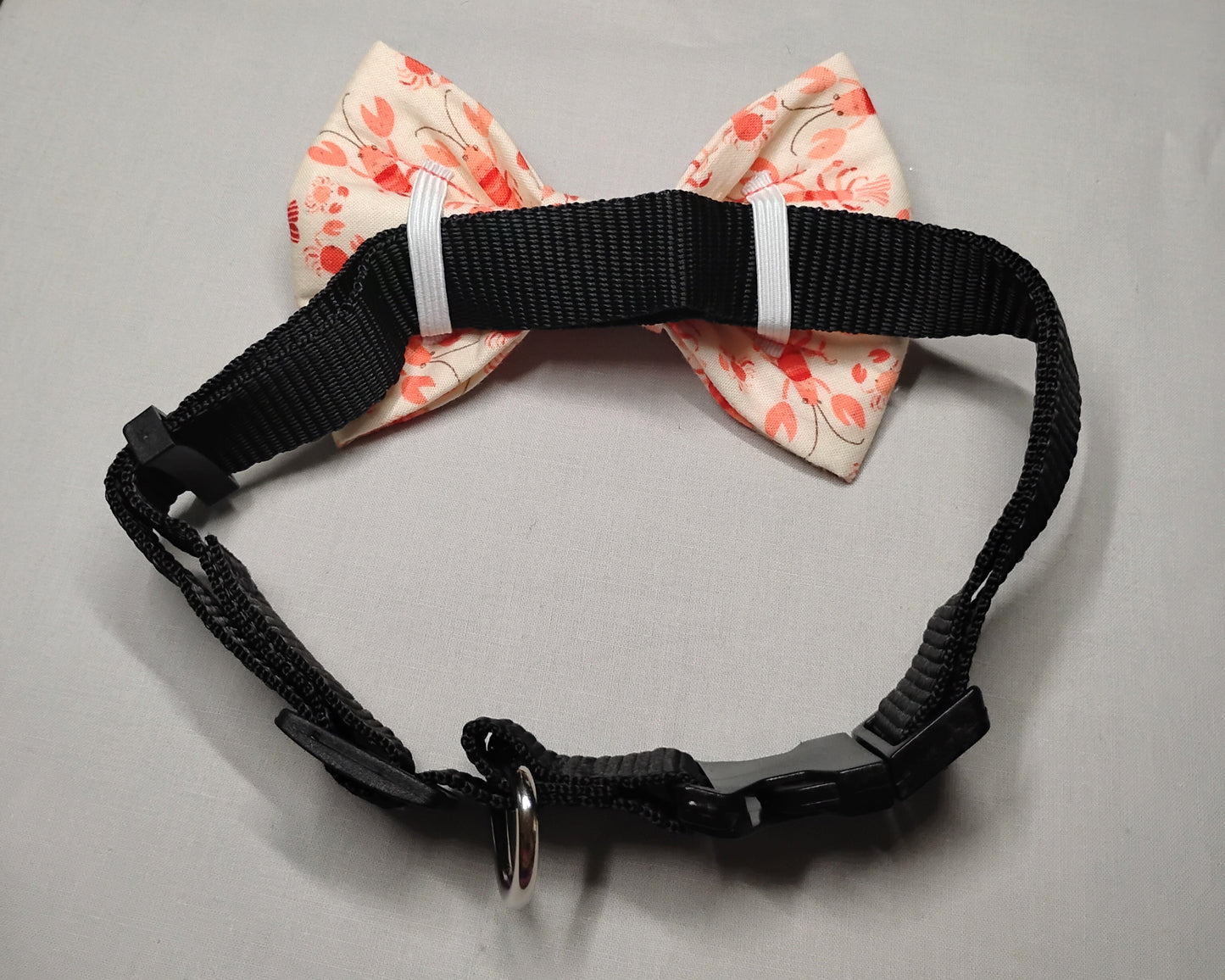 Cream Crab & Lobster Pet Bow Tie