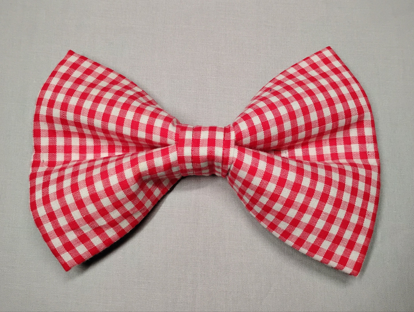 Red & White Checkered Pet Bow Tie